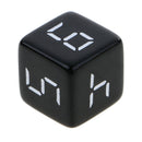 Set of 10 D6 Dice Six Sided Die Black with White Numbers for Dice Game 16mm