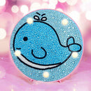 DIY Diamond Painting LED Lamp Full Drill Night Light Kid Room Decor (Whale)