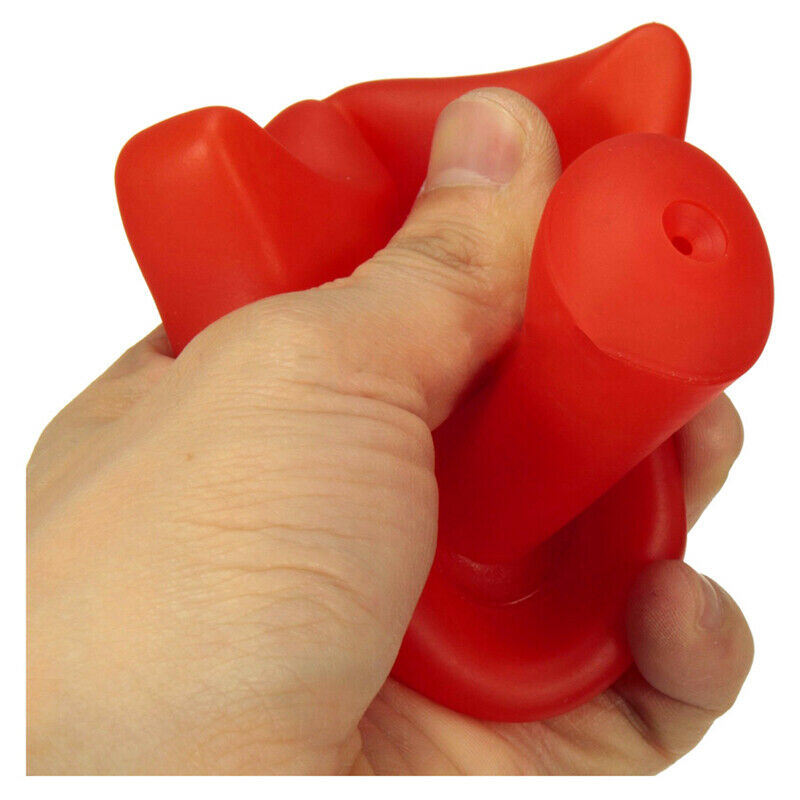 Funny Pet Dog Puppy Chew Sound Squeaky Giggle Big Smile Lips & Teeth Play T J3A6