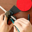 1X(Center Ruler,Round Material Looking Center Scribe Line Ruler Wood Positi