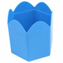 1 Pcs plastic multifunction Pencil shape Pen holder(blue ) N9W9