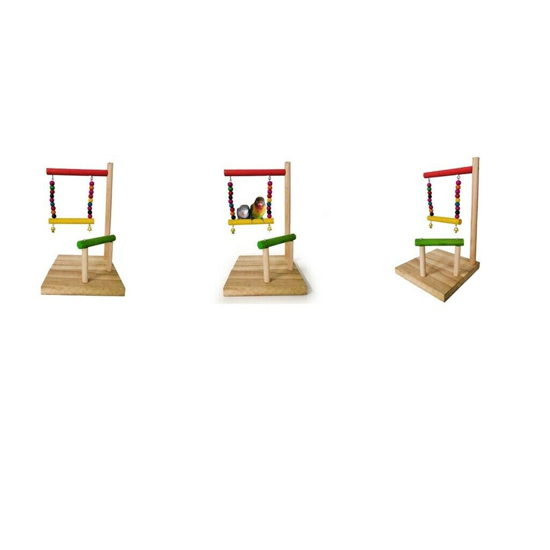 3PCS Bird Perch Stand Parrot Stand Parrots Platform Ladders Exercise Playstand