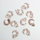 10 Enameled Butterfly&Flower Love Flatback Buttons DIY Wedding Embellishment