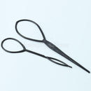 2 Sets Ponytail Styling Maker Clip Tool Nylon Plastic Magic Hair Braid  Black