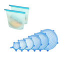 Silicone Stretch Lids,Various Sizes Reuseable Food Storage Covers for Bowl,
