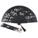 Charming Elegant Modern Woman Handmade Bamboo Silk 8.27 inch(21cm) Folding  E4M7