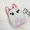 Eyes Print Small Backpacks Women Sequins Shoulder School Bags (Light Pink)