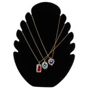 Necklace Jewelry Pendant Chain Display Holder Stand Velvet Easel Organizer