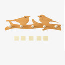 Wooden Self-Adhesion Seamless Hat Towel Coat Wall Decor Clothes Hangers Rac G3Q6