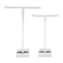 2Pack Acrylic Earring T Bar Stand Retail Display Holders for Show, Jewelry