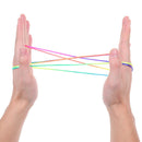 Kids rainbow Colour Fumble Finger Thread Rope String Game Developmental ToyJ Gw