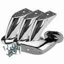4pcs Furniture Chair Cabinet Beds Settee 120mm Legs Chrome Sofa Plinth Legs C5L8