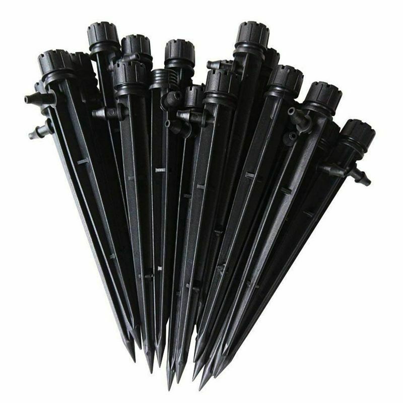 (Pack of 100) Drip Emitters Perfect for 4mm / 7mm Tube,Adjustable 360 Degre N8L9