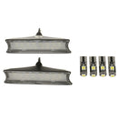 Interior LED Dome Overhead Reading Roof Lamp Kit For BMW E90/E91/E93 Black
