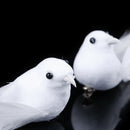 2Pcs Birds Simulation Artificial Feather Doves Feather Park Mall Ornament 3c