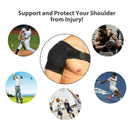 Shoulder Support Brace Back Guard Strap Wrap Belt Band Adju Shoulder Pads T5X4