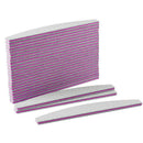 50Pcs Professional Nail Files Half-moon Trapezoid Double-sided Manicure Tool Kit