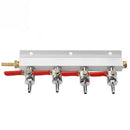 1X(4 Way Co2 Gas Distribution Block Manifold With 7Mm Hose Barbs Homebrewin