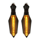 2PCS Motorcycle Turn Signals LED Light Flowing Flashing Indicator UniversalSEAU