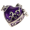5Pcs Mini Heart Enamel Cremation Charms Pendant, Keepsake Urn Memorial Pendant