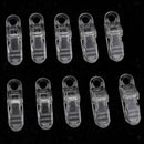10 Pieces Plastic Tie Down Emergency Awning Set Tarp Clips Tent Clamp Clear
