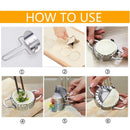 1 Set Kitchen Dumpling DIY Maker Mold Dough Press Ravioli Making Stainless Steel