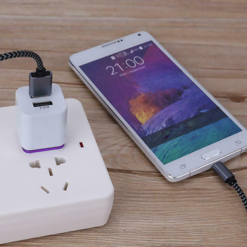 Universal EU Plug 2.1A 2 Port USB Double Charging Adapter USB Charger