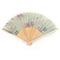 Chinese Folding Silk Pocket Flower Hand Fan Wedding Dance Party Color Random OZ