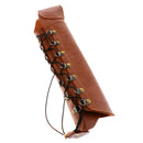 Archery Arm Guard Protection Safe Guard Adjustable Wristband ,PU Leather Brown