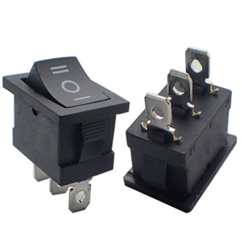 10 X Ac 125v 10a 250v 6a Mini Boat Rocker Switch Spst Spdt On-Off-On Kcd DNW