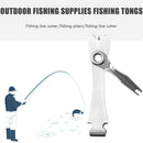 2pcs Knot Tie Line Cutter Scissors Hook Sharpener Key Chain Fishing Tool