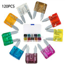 120Pcs Mini Auto Blade Fuses Assorted Car Van Bike Fuse Set 5 10 15 20 25 30 A