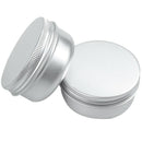 20 x Empty Cosmetics Pot Lip Balm Aluminum Jar Container Screw Cap 50ml