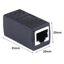 2Pack RJ45 LAN connector inline`Cat7/Cat6/Cat5e Ethernet Cable Extender AdapteME