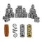Viking Runes Beard Beads Runes Knot Pendant Hair Jewelry Bead Dreadlock