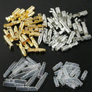 240Pcs Male and Female Terminals Wire Connector Block with Insulating Sleev L2U8