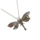 Hot Retro Steampunk Gear Dragonfly Shaped Pendant Necklace Chic Charm Choker