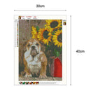 5D DIY Full Drill Diamond Painting Dog Cross Stitch Embroidery Mosaic Craft