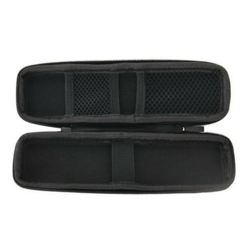Black Hard Shell Fountain Pen Pencil Case Holder Box Pouch Stationery Zipper Bag