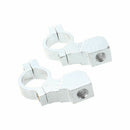 UniversalÂ 7/8''Â pairÂ ChromeÂ SupportÂ fixingÂ 10mmÂ handlebarÂ ClampÂ motorcycle