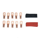 8 AWG Heavy Duty Copper Battery Cable Lug + Heat Shrink Tube Assortment Kit