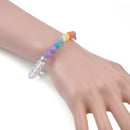 7 Chakra Stone Beads Balance Healing Natural 8mm Agate Oil Diffuser Bracelet