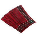 12x Mens Plaid Cotton Hankerchief Wedding Party Hankie Hand Towel 40x40cm