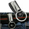 Leather Detachable Belt Buckle Clip Chain Keychain Key Ring Holder Stainless US.