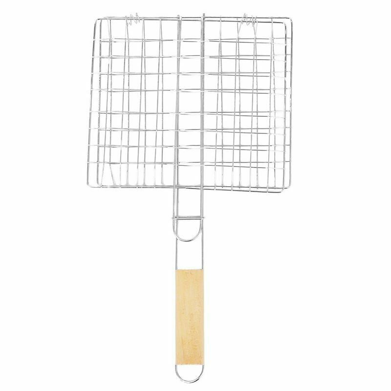 Metal Triple Grilling Basket Picnic Outdoor Barbecue Tool