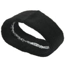 Basketball Volleyball Stretchy 5cm Wide Sweatband Head Band Black V9R4