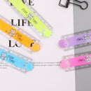 30cm Korean Plastic Folding Ruler Plastic Drawing Kids Gifts School Stationery