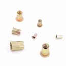 165pcs Mixed Zinc Plated Carbon Steel Rivet Nut Threaded Insert Nut set M3