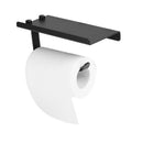 1X(Space Aluminum Toilet Paper Holder Bathroom Black Tissue Box Bathroom Ac