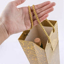 Wine Bags, Kraft Paper Wine Bag 10 Pcs Gift Wine Bags with Handles, Single